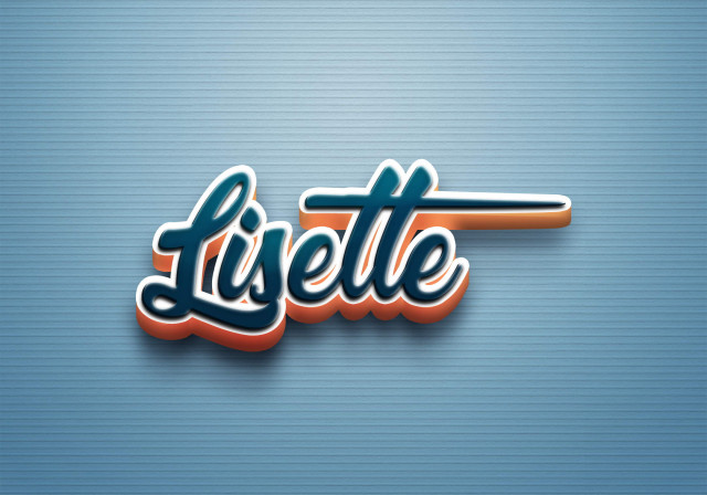 Free photo of Cursive Name DP: Lisette