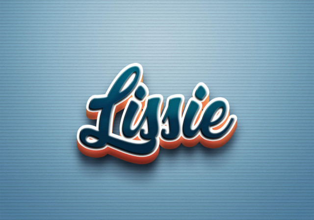 Free photo of Cursive Name DP: Lissie