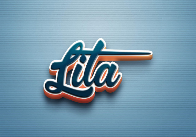 Free photo of Cursive Name DP: Lita