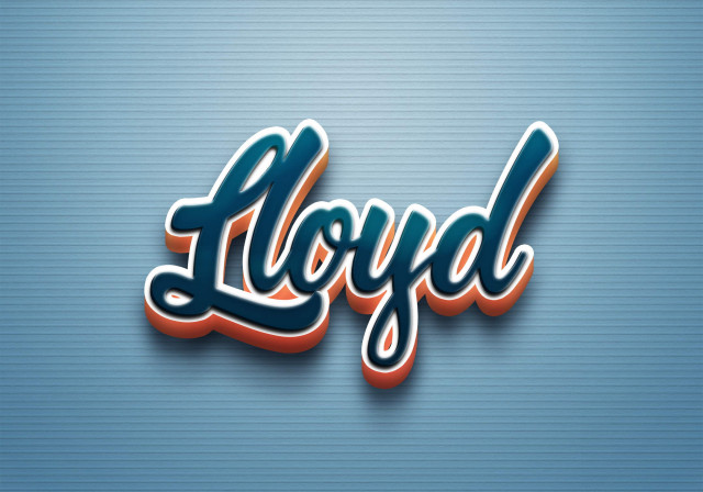 Free photo of Cursive Name DP: Lloyd