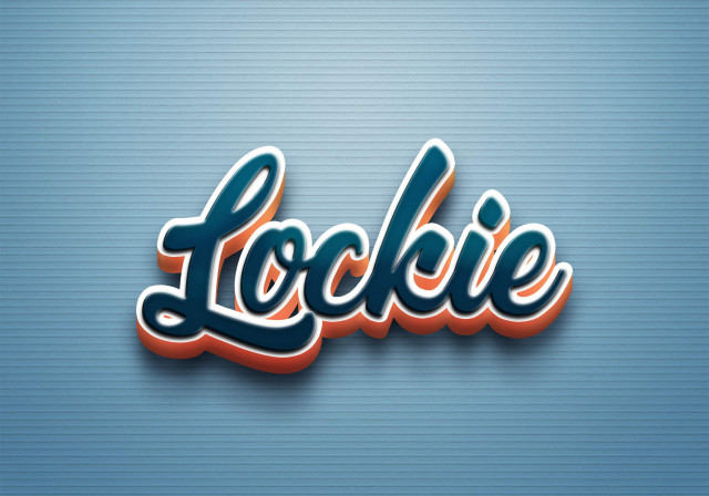 Free photo of Cursive Name DP: Lockie