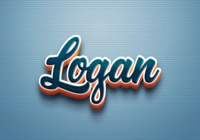 Free photo of Cursive Name DP: Logan