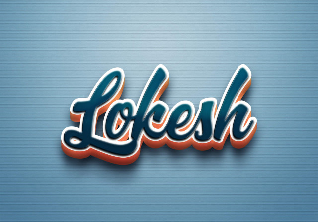 Free photo of Cursive Name DP: Lokesh