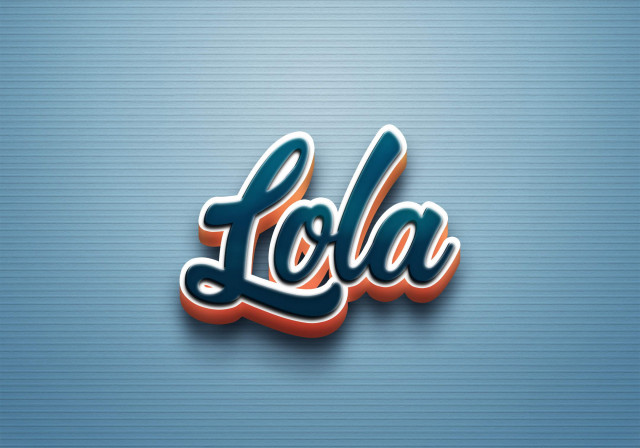 Free photo of Cursive Name DP: Lola