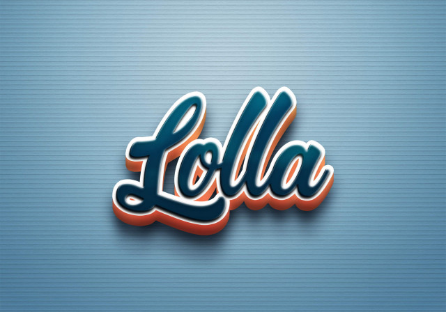 Free photo of Cursive Name DP: Lolla