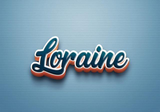 Free photo of Cursive Name DP: Loraine