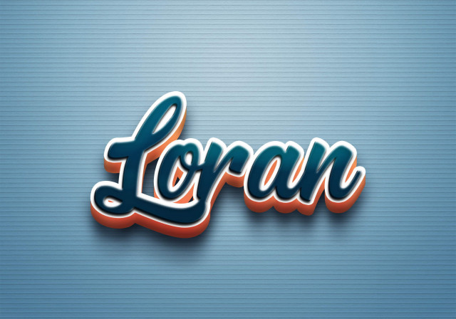 Free photo of Cursive Name DP: Loran