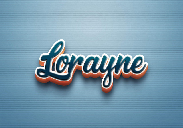 Free photo of Cursive Name DP: Lorayne