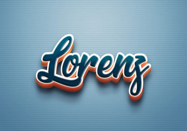 Free photo of Cursive Name DP: Lorenz