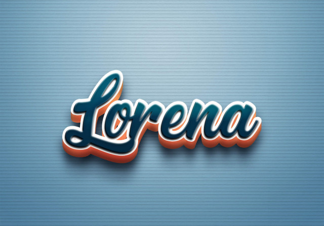 Free photo of Cursive Name DP: Lorena