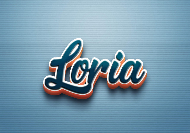 Free photo of Cursive Name DP: Loria