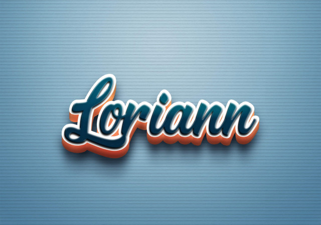 Free photo of Cursive Name DP: Loriann