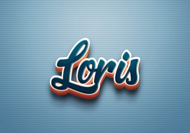 Free photo of Cursive Name DP: Loris