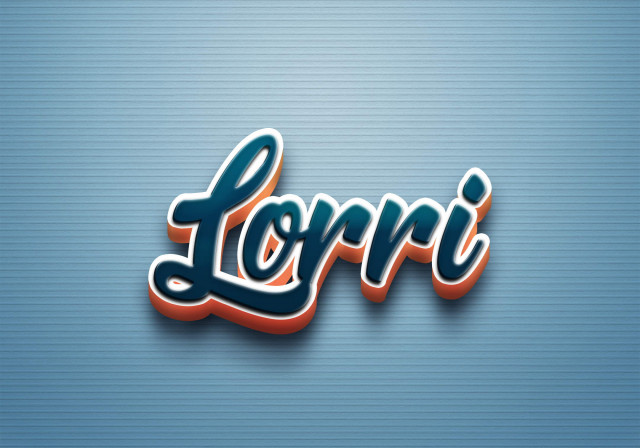 Free photo of Cursive Name DP: Lorri