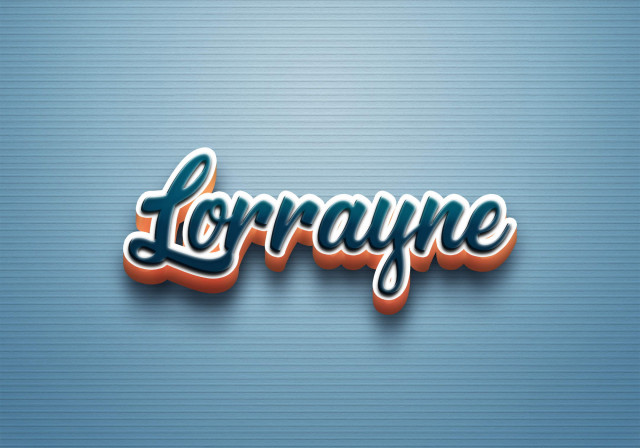 Free photo of Cursive Name DP: Lorrayne