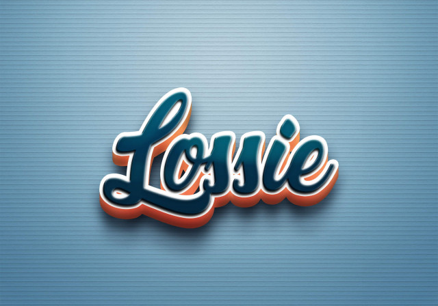 Free photo of Cursive Name DP: Lossie