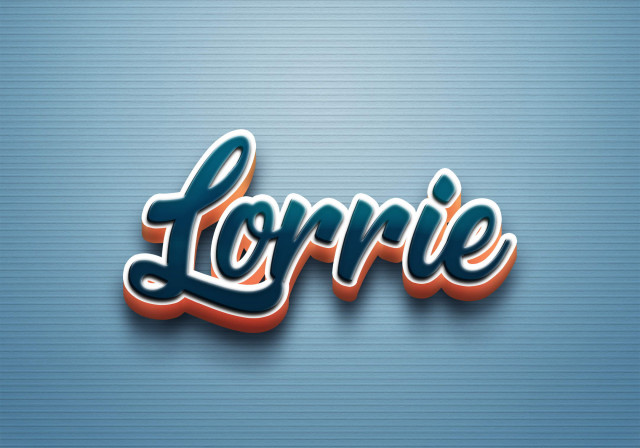 Free photo of Cursive Name DP: Lorrie