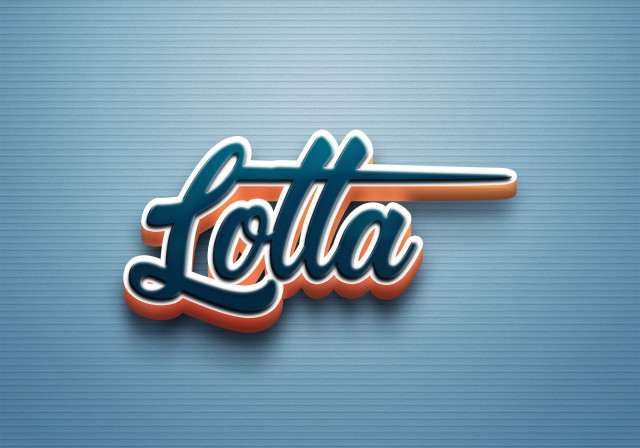 Free photo of Cursive Name DP: Lotta