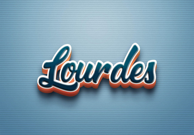 Free photo of Cursive Name DP: Lourdes