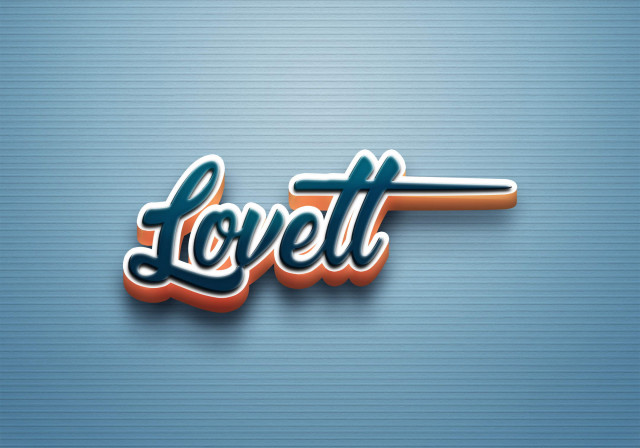 Free photo of Cursive Name DP: Lovett