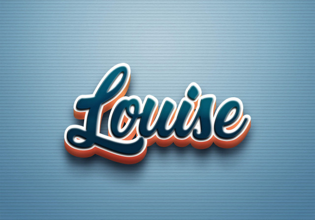 Free photo of Cursive Name DP: Louise