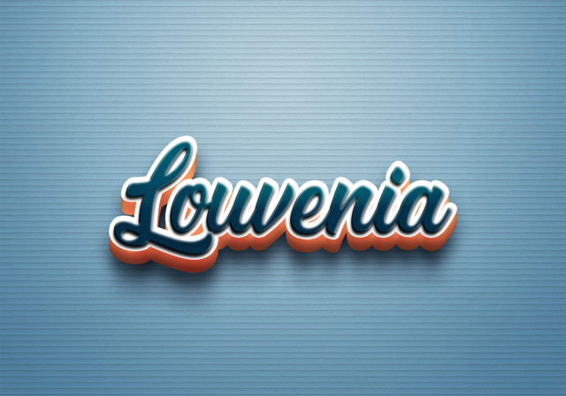 Free photo of Cursive Name DP: Louvenia