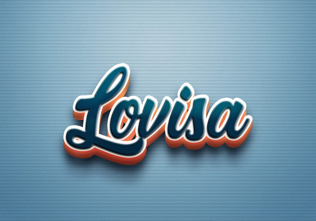 Free photo of Cursive Name DP: Lovisa