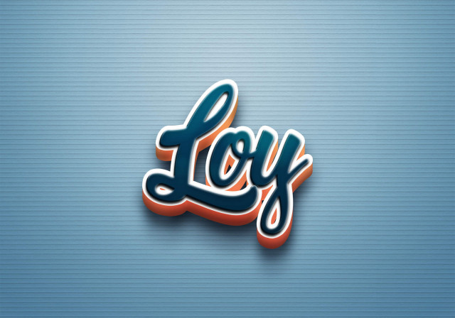 Free photo of Cursive Name DP: Loy