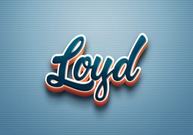 Free photo of Cursive Name DP: Loyd