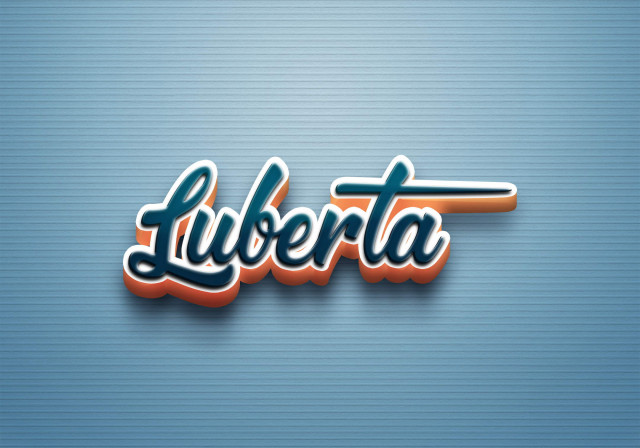 Free photo of Cursive Name DP: Luberta