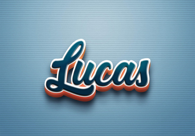 Free photo of Cursive Name DP: Lucas