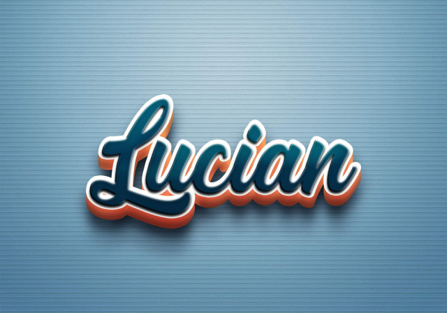 Free photo of Cursive Name DP: Lucian