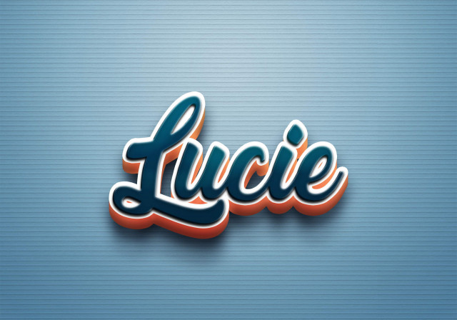 Free photo of Cursive Name DP: Lucie