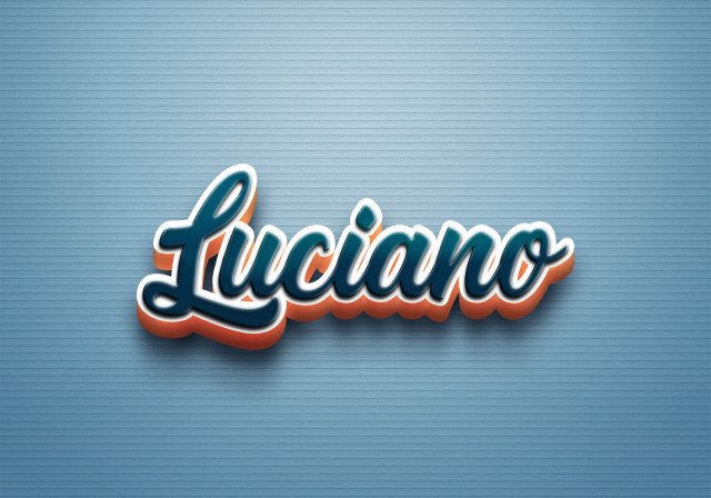 Free photo of Cursive Name DP: Luciano