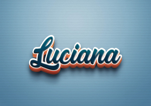 Free photo of Cursive Name DP: Luciana