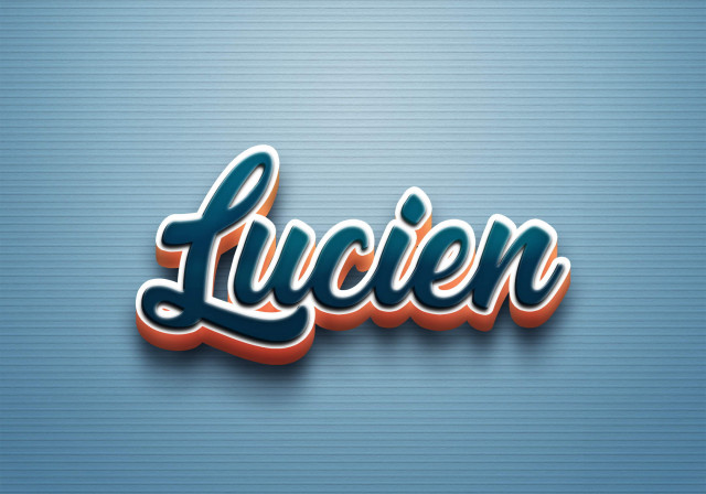 Free photo of Cursive Name DP: Lucien