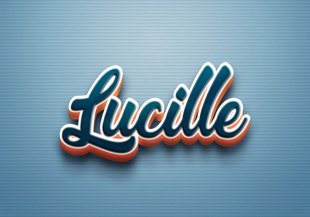 Free photo of Cursive Name DP: Lucille