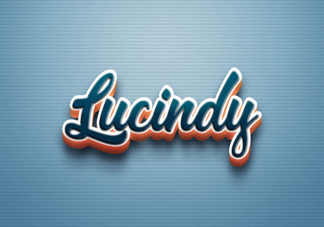 Free photo of Cursive Name DP: Lucindy