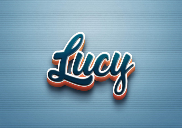 Free photo of Cursive Name DP: Lucy