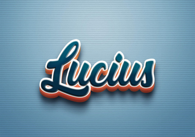 Free photo of Cursive Name DP: Lucius