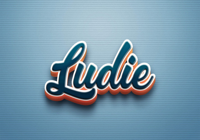 Free photo of Cursive Name DP: Ludie