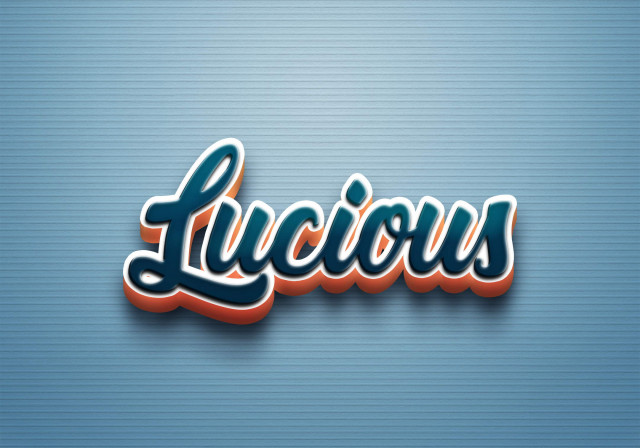 Free photo of Cursive Name DP: Lucious