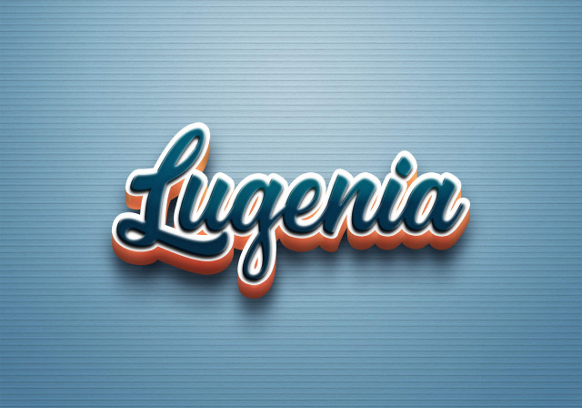 Free photo of Cursive Name DP: Lugenia