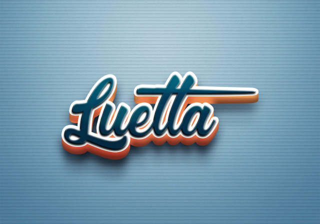 Free photo of Cursive Name DP: Luetta