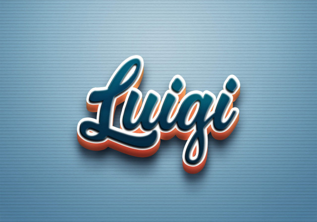 Free photo of Cursive Name DP: Luigi