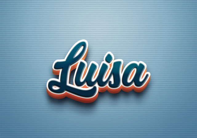 Free photo of Cursive Name DP: Luisa