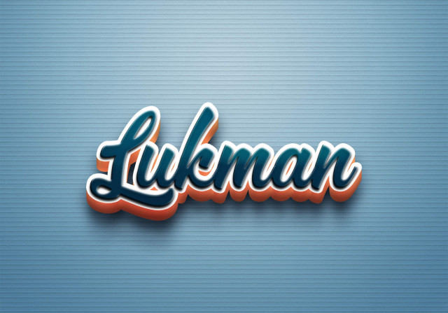 Free photo of Cursive Name DP: Lukman