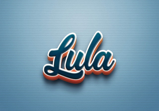 Free photo of Cursive Name DP: Lula