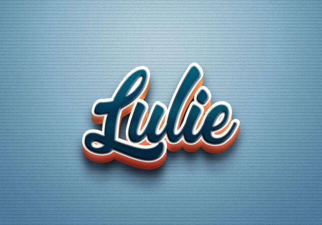 Free photo of Cursive Name DP: Lulie