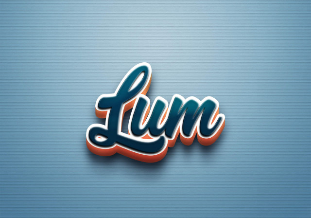 Free photo of Cursive Name DP: Lum